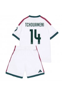 Real Madrid Aurelien Tchouameni #14 Jalkapallovaatteet Lasten Kotipeliasu 2026-27 Lyhythihainen (+ Lyhyet housut)